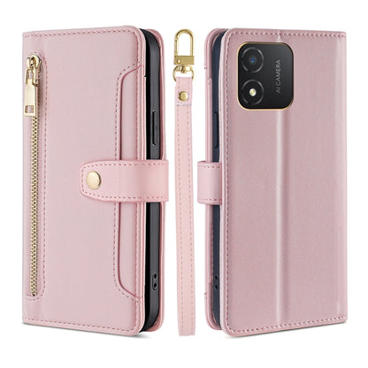 Sheep Texture Cross-body Zipper Wallet Leather Phone Case, For Honor Magic5 Pro, For Honor X5 4G, For Honor X40, For OnePlus Ace 2V 5G