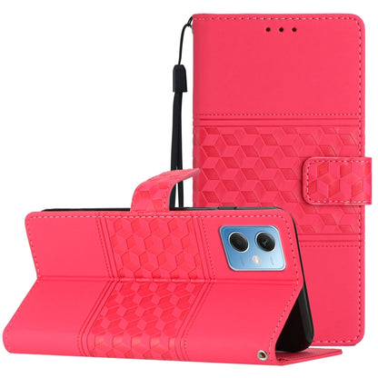 Diamond Embossed Skin Feel Leather Phone Case with Lanyard, For Xiaomi Redmi Note 12 Pro 5G China, For Xiaomi Redmi Note 12 5G China