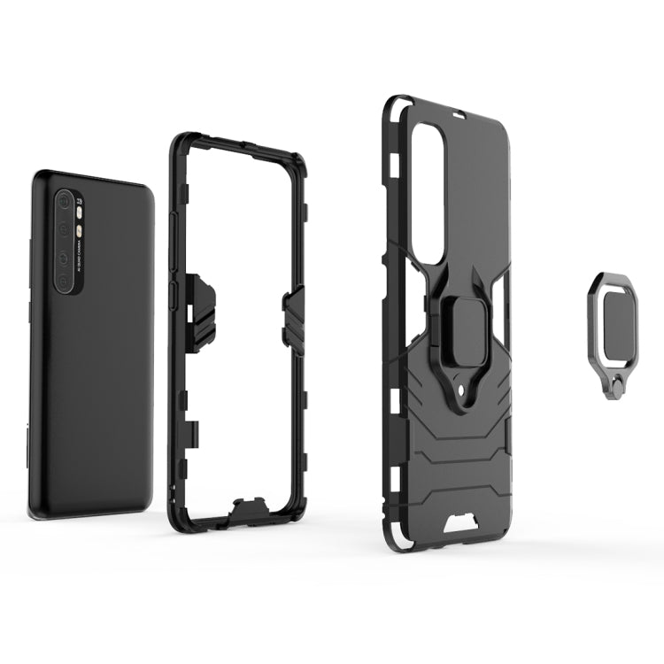 PC + TPU Anti-fall Protective Case with Ring Holder, For Xiaomi Mi Note 10 Lite