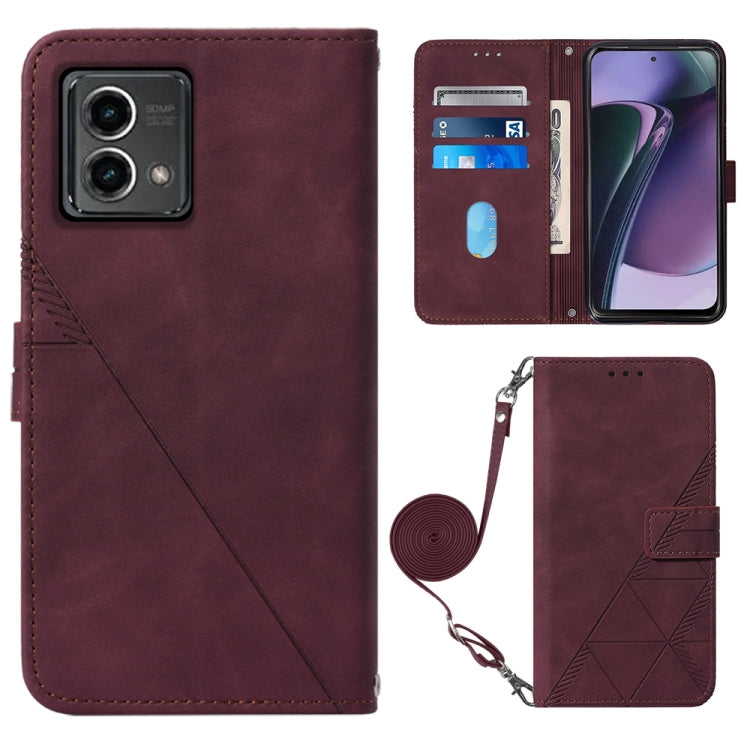 Crossbody 3D Embossed Flip Leather Phone Case, For OnePlus Ace 2 5G / 11R 5G, For Honor Magic5 Pro, For Motorola Moto G Stylus 5G 2023, For Nokia C02 TA-1522