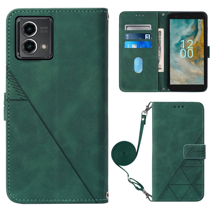Crossbody 3D Embossed Flip Leather Phone Case, For OnePlus Ace 2 5G / 11R 5G, For Honor Magic5 Pro, For Motorola Moto G Stylus 5G 2023, For Nokia C02 TA-1522