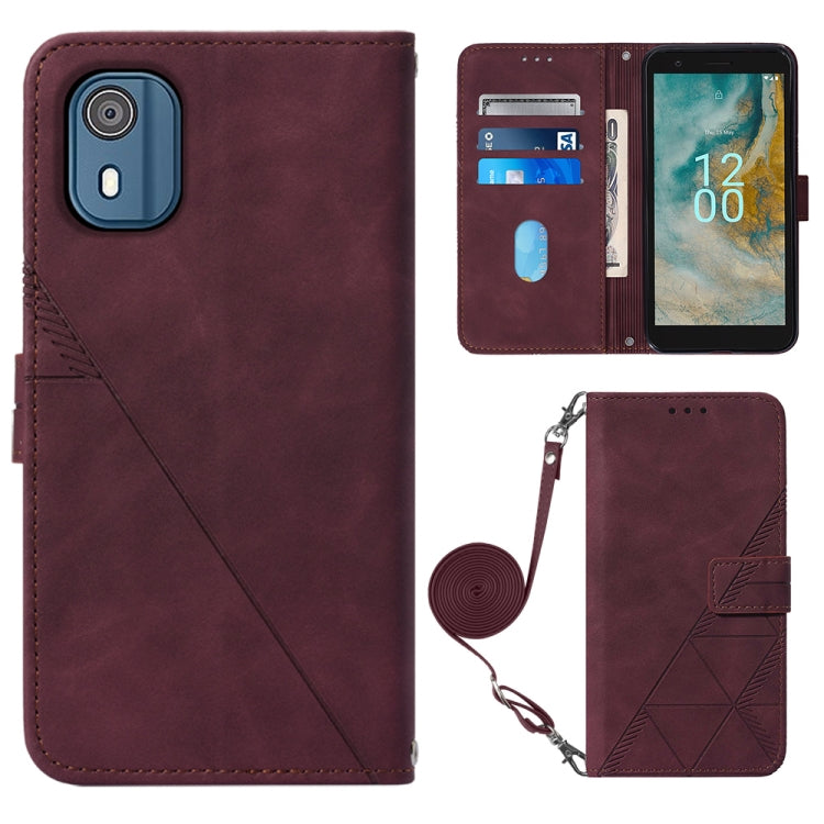 Crossbody 3D Embossed Flip Leather Phone Case, For OnePlus Ace 2 5G / 11R 5G, For Honor Magic5 Pro, For Motorola Moto G Stylus 5G 2023, For Nokia C02 TA-1522