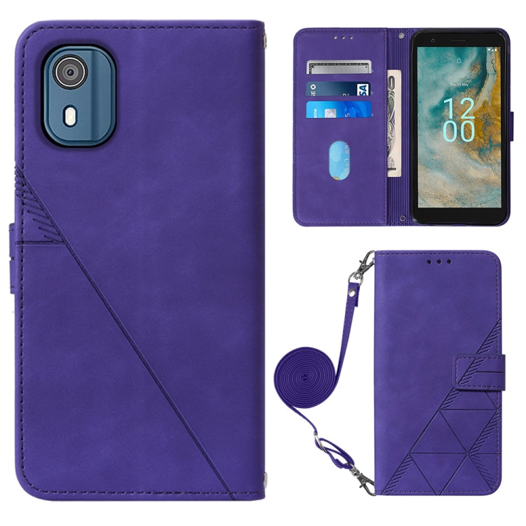 Crossbody 3D Embossed Flip Leather Phone Case, For OnePlus Ace 2 5G / 11R 5G, For Honor Magic5 Pro, For Motorola Moto G Stylus 5G 2023, For Nokia C02 TA-1522