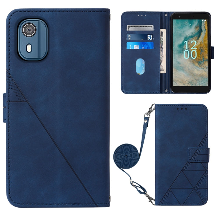 Crossbody 3D Embossed Flip Leather Phone Case, For OnePlus Ace 2 5G / 11R 5G, For Honor Magic5 Pro, For Motorola Moto G Stylus 5G 2023, For Nokia C02 TA-1522