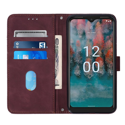 Crossbody 3D Embossed Flip Leather Phone Case, For Nokia C12, For Nokia C22, For Nokia C32 TA-1534, For Nokia G22