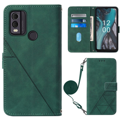 Crossbody 3D Embossed Flip Leather Phone Case, For Nokia C12, For Nokia C22, For Nokia C32 TA-1534, For Nokia G22