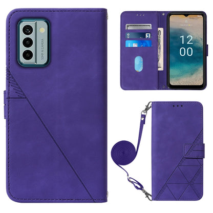 Crossbody 3D Embossed Flip Leather Phone Case, For Nokia C12, For Nokia C22, For Nokia C32 TA-1534, For Nokia G22
