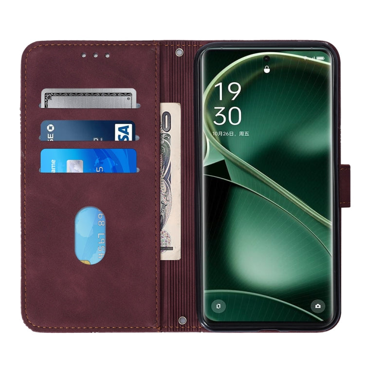 Crossbody 3D Embossed Flip Leather Phone Case, For OPPO Find X6, For OPPO Find X6 Pro, For OPPO Reno8 T 5G / A1 Pro 5G Global, For Realme 10 4G