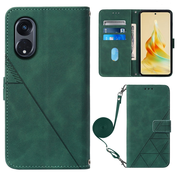 Crossbody 3D Embossed Flip Leather Phone Case, For OPPO Find X6, For OPPO Find X6 Pro, For OPPO Reno8 T 5G / A1 Pro 5G Global, For Realme 10 4G