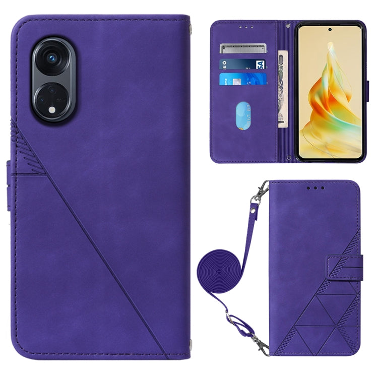 Crossbody 3D Embossed Flip Leather Phone Case, For OPPO Find X6, For OPPO Find X6 Pro, For OPPO Reno8 T 5G / A1 Pro 5G Global, For Realme 10 4G