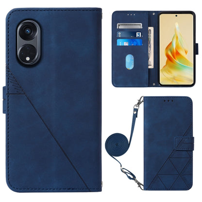Crossbody 3D Embossed Flip Leather Phone Case, For OPPO Find X6, For OPPO Find X6 Pro, For OPPO Reno8 T 5G / A1 Pro 5G Global, For Realme 10 4G