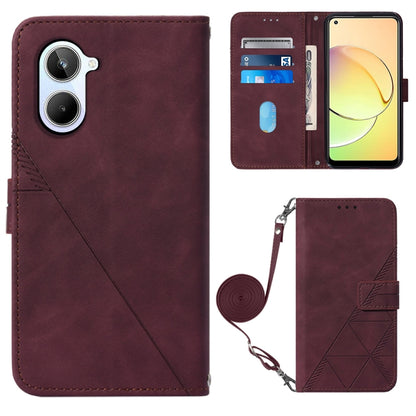 Crossbody 3D Embossed Flip Leather Phone Case, For OPPO Find X6, For OPPO Find X6 Pro, For OPPO Reno8 T 5G / A1 Pro 5G Global, For Realme 10 4G