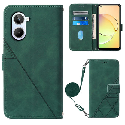 Crossbody 3D Embossed Flip Leather Phone Case, For OPPO Find X6, For OPPO Find X6 Pro, For OPPO Reno8 T 5G / A1 Pro 5G Global, For Realme 10 4G