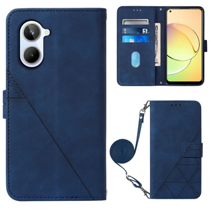 Crossbody 3D Embossed Flip Leather Phone Case, For OPPO Find X6, For OPPO Find X6 Pro, For OPPO Reno8 T 5G / A1 Pro 5G Global, For Realme 10 4G