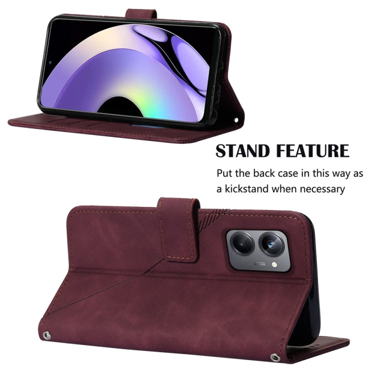 Crossbody 3D Embossed Flip Leather Phone Case, For Realme 10 Pro 5G, For Realme 10 Pro+ 5G, For Realme C55, For Realme GT Neo 5  5G / GT 3