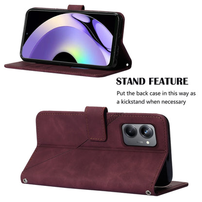Crossbody 3D Embossed Flip Leather Phone Case, For Realme 10 Pro 5G, For Realme 10 Pro+ 5G, For Realme C55, For Realme GT Neo 5  5G / GT 3