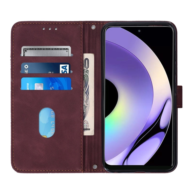 Crossbody 3D Embossed Flip Leather Phone Case, For Realme 10 Pro 5G, For Realme 10 Pro+ 5G, For Realme C55, For Realme GT Neo 5  5G / GT 3