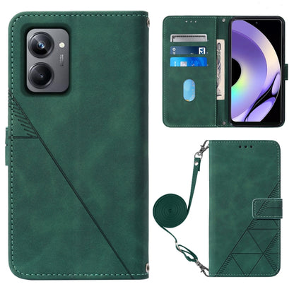 Crossbody 3D Embossed Flip Leather Phone Case, For Realme 10 Pro 5G, For Realme 10 Pro+ 5G, For Realme C55, For Realme GT Neo 5  5G / GT 3