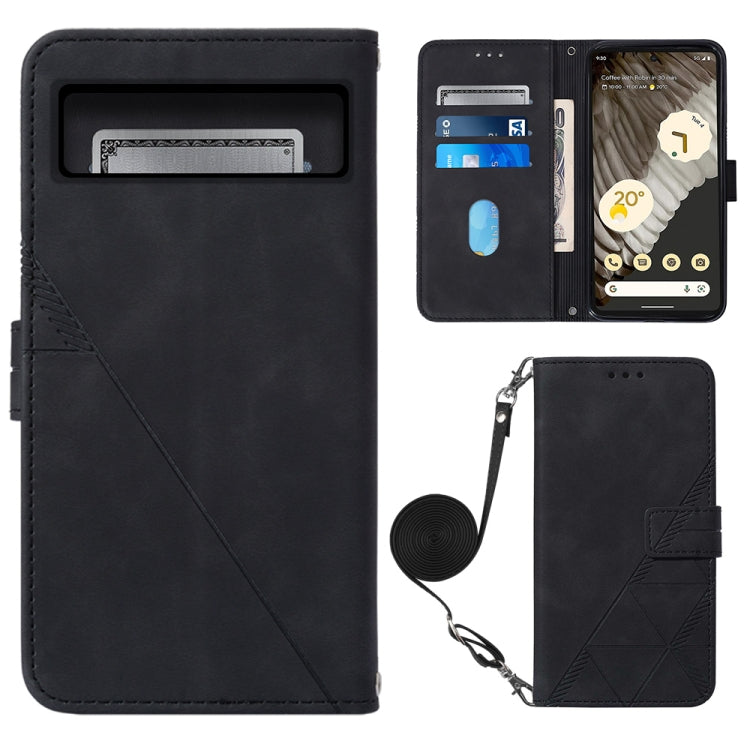 Crossbody 3D Embossed Flip Leather Phone Case, For Google Pixel 8, For Google Pixel 8 Pro, For Xiaomi Redmi Note 12 4G Global, For Xiaomi Redmi Note 12 Pro+ 5G Global