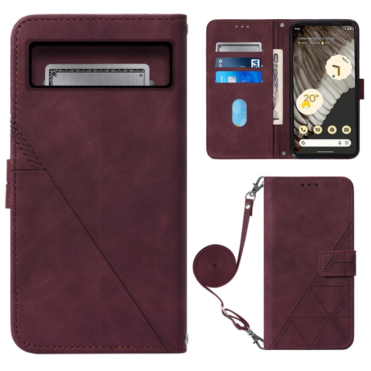 Crossbody 3D Embossed Flip Leather Phone Case, For Google Pixel 8, For Google Pixel 8 Pro, For Xiaomi Redmi Note 12 4G Global, For Xiaomi Redmi Note 12 Pro+ 5G Global