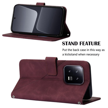 Crossbody 3D Embossed Flip Leather Phone Case, For Xiaomi 13, For Xiaomi 13 Lite 5G, For Xiaomi 13 Pro, For Xiaomi Poco X5 Pro 5G