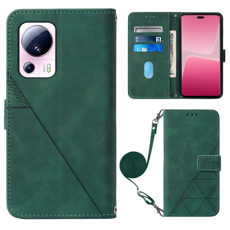 Crossbody 3D Embossed Flip Leather Phone Case, For Xiaomi 13, For Xiaomi 13 Lite 5G, For Xiaomi 13 Pro, For Xiaomi Poco X5 Pro 5G