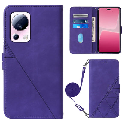 Crossbody 3D Embossed Flip Leather Phone Case, For Xiaomi 13, For Xiaomi 13 Lite 5G, For Xiaomi 13 Pro, For Xiaomi Poco X5 Pro 5G