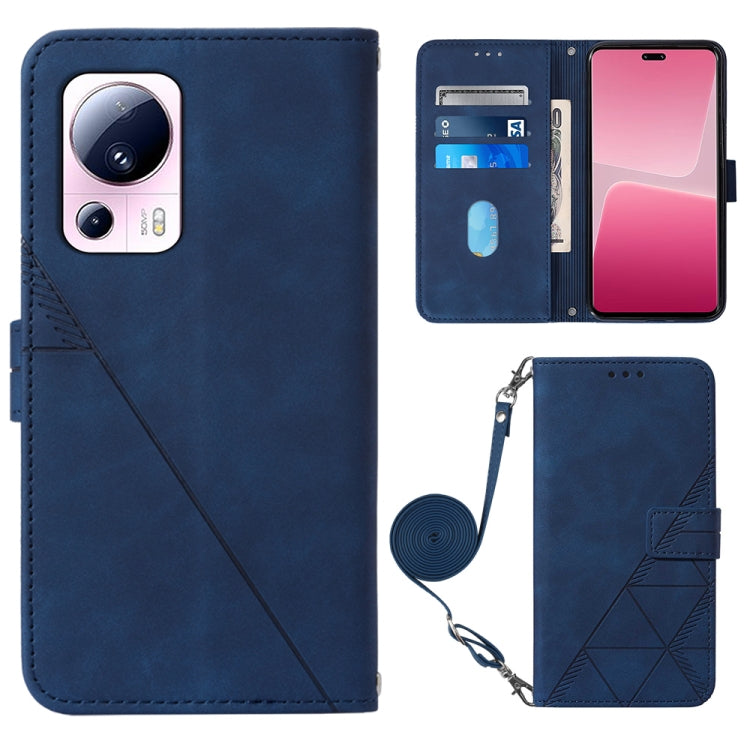 Crossbody 3D Embossed Flip Leather Phone Case, For Xiaomi 13, For Xiaomi 13 Lite 5G, For Xiaomi 13 Pro, For Xiaomi Poco X5 Pro 5G