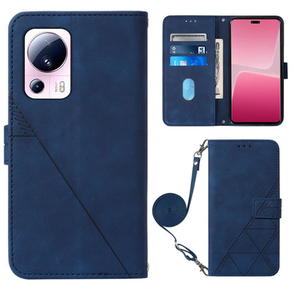 Crossbody 3D Embossed Flip Leather Phone Case, For Xiaomi 13, For Xiaomi 13 Lite 5G, For Xiaomi 13 Pro, For Xiaomi Poco X5 Pro 5G