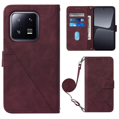 Crossbody 3D Embossed Flip Leather Phone Case, For Xiaomi 13, For Xiaomi 13 Lite 5G, For Xiaomi 13 Pro, For Xiaomi Poco X5 Pro 5G