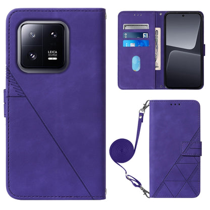 Crossbody 3D Embossed Flip Leather Phone Case, For Xiaomi 13, For Xiaomi 13 Lite 5G, For Xiaomi 13 Pro, For Xiaomi Poco X5 Pro 5G