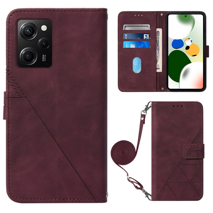 Crossbody 3D Embossed Flip Leather Phone Case, For Xiaomi 13, For Xiaomi 13 Lite 5G, For Xiaomi 13 Pro, For Xiaomi Poco X5 Pro 5G