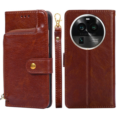 Zipper Bag Leather Phone Case, For Motorola Moto G Power 2023, For OPPO Find X6 5G, For OPPO Find X6 Pro 5G, For Realme C55 4G, For Realme GT Neo5, For Realme V30 5G / V30T
