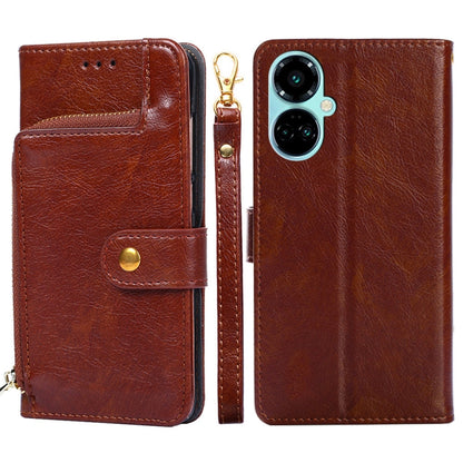 Zipper Bag Leather Phone Case, For Tecno Camon 19 / 19 Pro, For Tecno Pop 6 Pro, For Tecno Pova 4 Pro, For vivo S16e, For vivo Y100 5G, For Xiaomi Redmi Note 12 4G Global