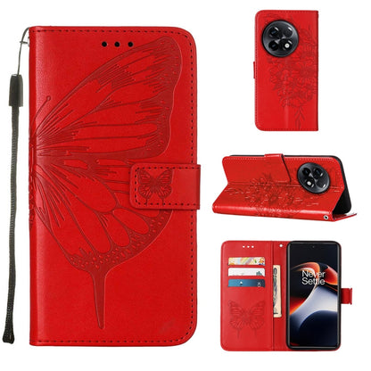 Embossed Butterfly Leather Phone Case, For OnePlus Ace 2 5G / 11R 5G, For Motorola Moto G Stylus 5G 2023, For Realme 10 4G