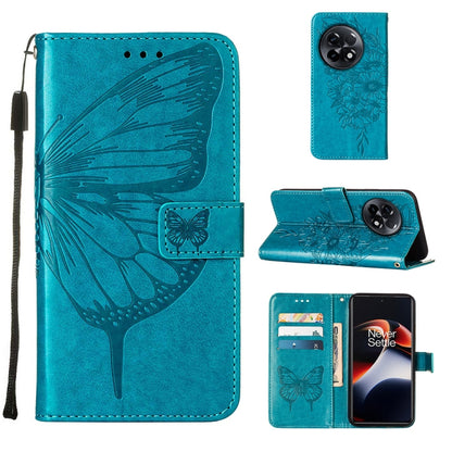 Embossed Butterfly Leather Phone Case, For OnePlus Ace 2 5G / 11R 5G, For Motorola Moto G Stylus 5G 2023, For Realme 10 4G