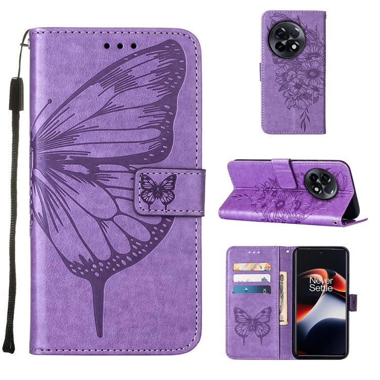 Embossed Butterfly Leather Phone Case, For OnePlus Ace 2 5G / 11R 5G, For Motorola Moto G Stylus 5G 2023, For Realme 10 4G