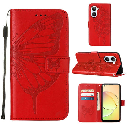 Embossed Butterfly Leather Phone Case, For OnePlus Ace 2 5G / 11R 5G, For Motorola Moto G Stylus 5G 2023, For Realme 10 4G
