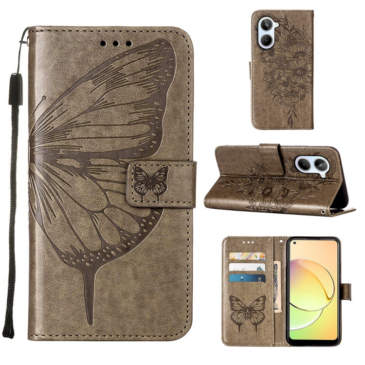 Embossed Butterfly Leather Phone Case, For OnePlus Ace 2 5G / 11R 5G, For Motorola Moto G Stylus 5G 2023, For Realme 10 4G