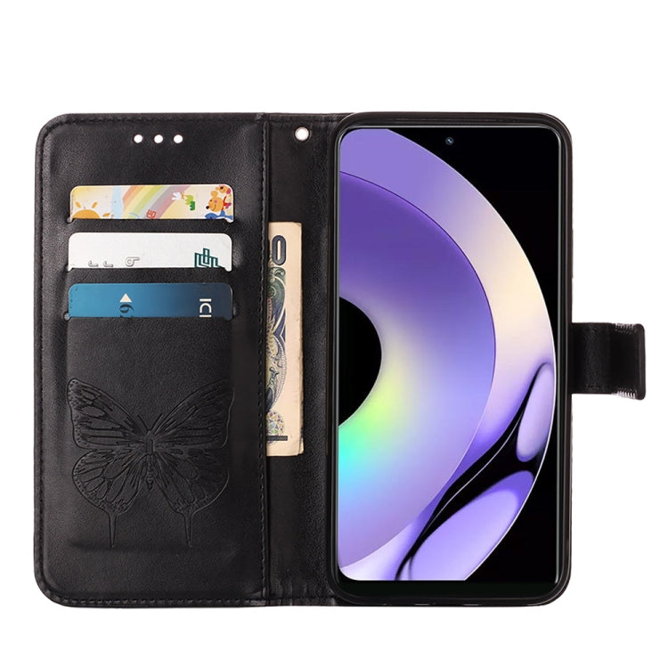 Embossed Butterfly Leather Phone Case, For Realme 10 Pro 5G, For Realme 10 Pro+ 5G, For Realme C55