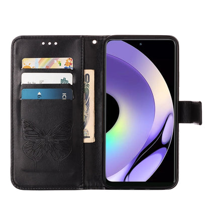 Embossed Butterfly Leather Phone Case, For Realme 10 Pro 5G, For Realme 10 Pro+ 5G, For Realme C55