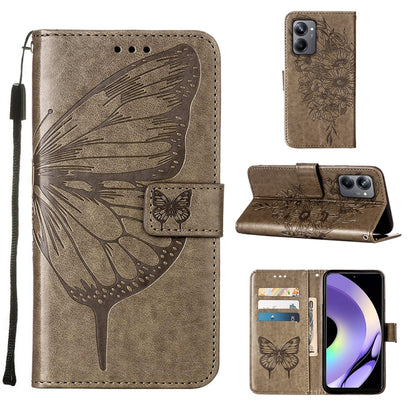 Embossed Butterfly Leather Phone Case, For Realme 10 Pro 5G, For Realme 10 Pro+ 5G, For Realme C55