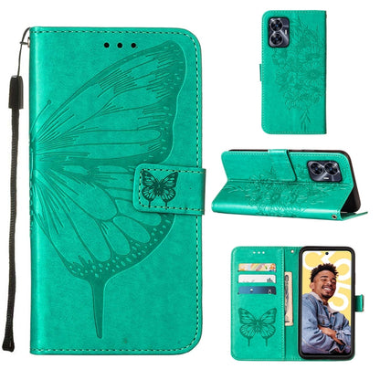 Embossed Butterfly Leather Phone Case, For Realme 10 Pro 5G, For Realme 10 Pro+ 5G, For Realme C55