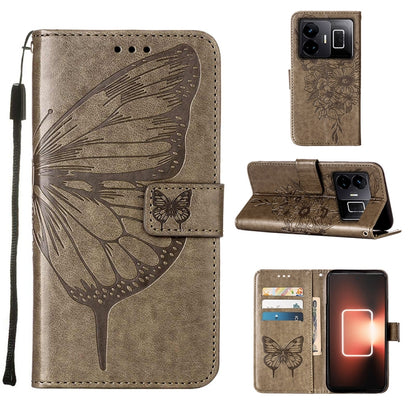 Embossed Butterfly Leather Phone Case, For Realme GT Neo 5 5G / GT3, For OPPO A1 Pro / Reno8 T 5G, For Xiaomi Redmi Note 12 4G Global