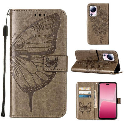 Embossed Butterfly Leather Phone Case, For Xiaomi Redmi Note 12 Pro+ 5G / Note 12 Explorer, For Xiaomi Redmi Note 12 Pro+ 5G, For Xiaomi 13, For Xiaomi 13 Lite 5G