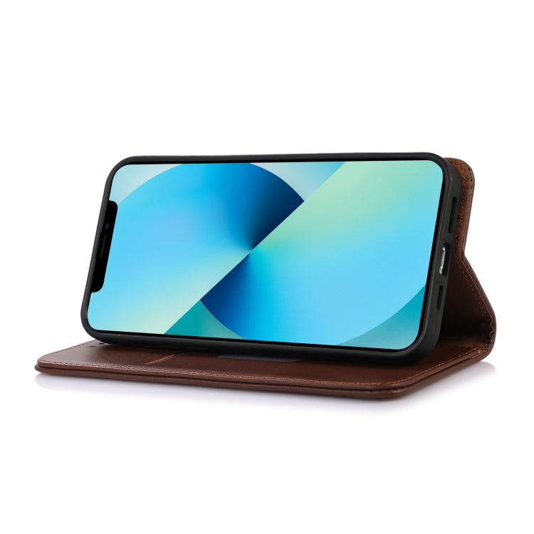 KHAZNEH Nappa Top Layer Cowhide Leather Phone Case, For Samsung Galaxy F14 5G, For Xiaomi 13 Ultra