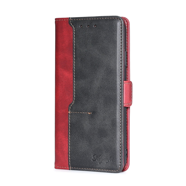 Contrast Color Side Buckle Leather Phone Case, For OnePlus Ace 2V 5G