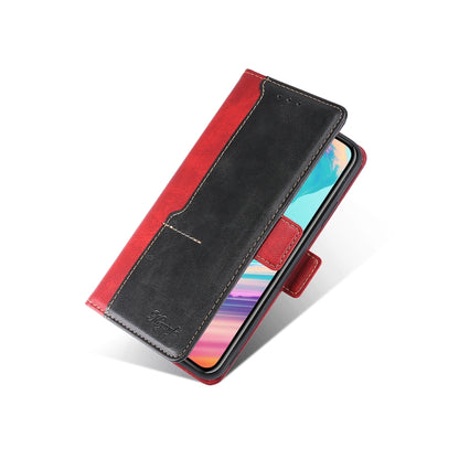 Contrast Color Side Buckle Leather Phone Case, For OnePlus Ace 2V 5G