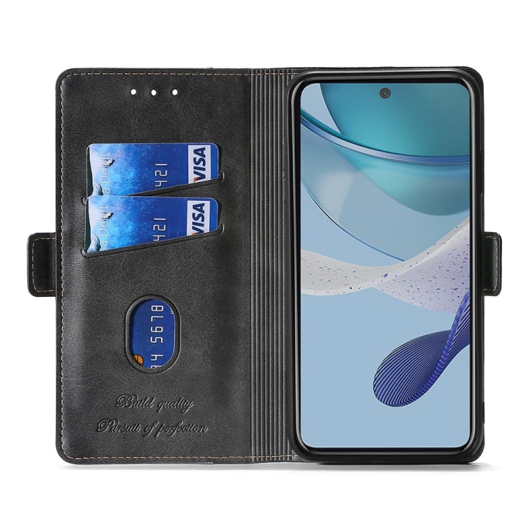 Contrast Color Side Buckle Leather Phone Case, For OnePlus Ace 2V 5G