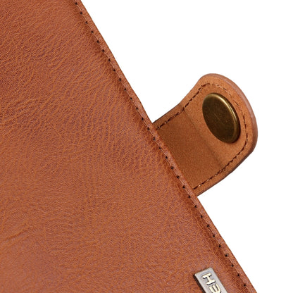 KHAZNEH Cowhide Texture Horizontal Flip Leather Case with Holder & Card Slots & Wallet, For Xiaomi Redmi Note 9, For Huawei Y8P / Enjoy 10S